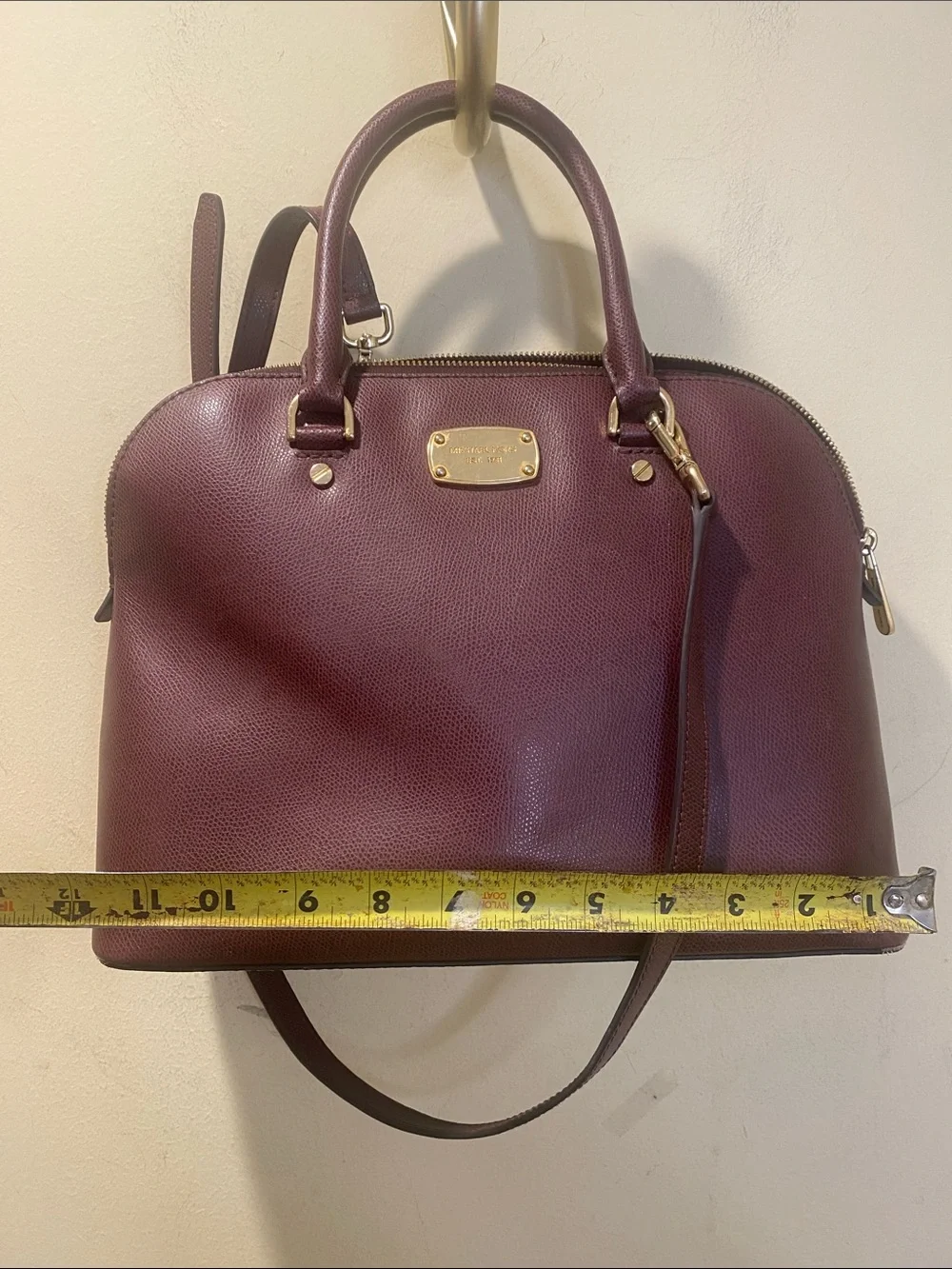 Michael Kors Cindy  Dome Satchel Bag in Plum